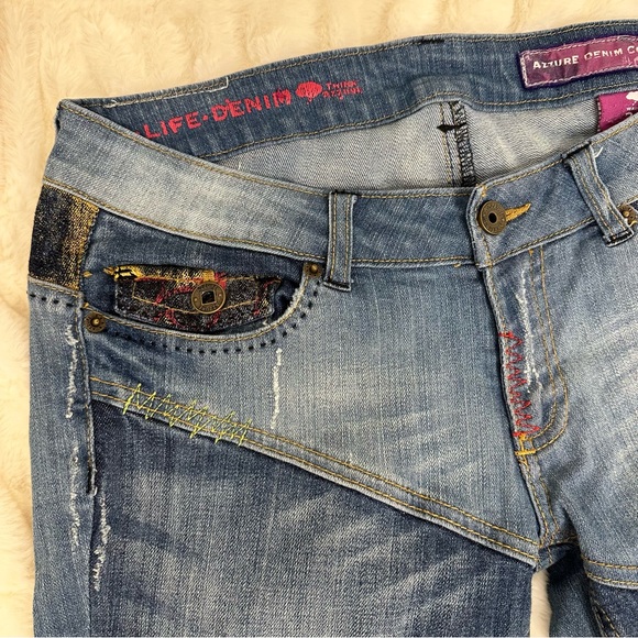 Azzure Jeans One-of-a-kind Y2K Straight Denim Size 28 - Picture 4 of 12